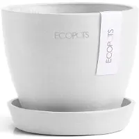 Ecopot's Blumentopf "Antwerp Mini 11 Weiß", für den Innenbereich