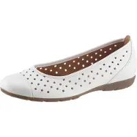 Gabor Ballerina Slipper, Freizeitschuh, Halbschuh mit luftigem Lochmuster