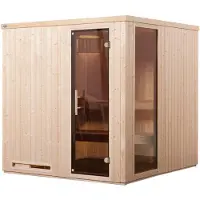 Weka Elementsauna HALMSTAD 2 GTF, Komp 5,4 KW x B x T x H x 194 x 177 x 199