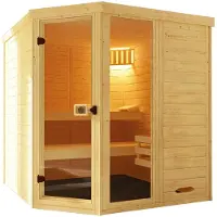 Weka Sauna "Massivholz-Elementsauna LAUK" Blockbohlen, vorgefertigte Elemente