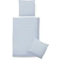Biberna Sleep & Protect 0022294 Seersucker Bettwäsche UNI color: hellblau, size: 1x 135x200 cm + 1x 80x80 cm