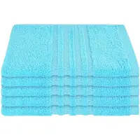 Schiesser Gästehandtücher "Milano aus 100% Baumwolle mit eleganter Bordüre in Hoch-Tief-Optik", (5 St., 5er Set Gästehandtücher 30 x 50 cm), Made in Green