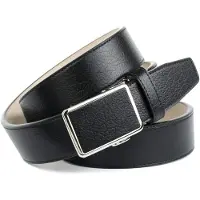 Anthoni Crown Ledergürtel , Herren, Gr. 85, schwarz, Leder, gemustert, Gürtel Ledergürtel, für Freizeithosen