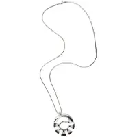 Collezione alessandro Lange Kette "Marla" mit rundem maritinem Anhänger