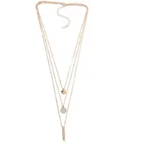 Collezione alessandro Ketten-Set "Layla" mit funkelnden Glassteinen