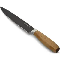 Echtwerk Fleischmesser "Classic", (1 tlg.), aus hochwertigem Stahl, Akazienholzgriff, Black-Edition, 20 cm