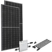 Offgridtec Solaranlage "Solar-Direct 830W HM-800", Schukosteckdose, 10 m Anschlusskabel, ohne Halterung