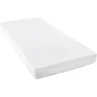 H.G. Hahn-Haustextilien Jersey Spannbetttuch Max mit Nässeschutz 70x140 cm, weiß