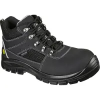 SKECHERS Herren Trophus Letic Stiefelette, Black Nubuck Leather Textile, 46 EU