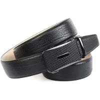 Anthoni Crown Ledergürtel , Herren, Gr. 110, schwarz, Leder, genarbt, unifarben, Gürtel Ledergürtel