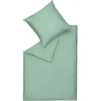 Schöner Wohnen Kollektion Schöner Wohnen Satin-Bettwäsche-Garnitur Pure Farbe salbei Größe 200x200cm
