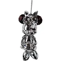 Disney 3D Ornament Acryl Minnie D100 chrom Acryl 4x3,5x7,5 cm Weihnachtsornament (grijs)