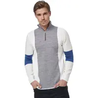 Rusty neal Feinstrick-Pullover im Colorblock-Stil mit Stehkragen