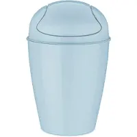 Koziol Swing Mülleimer, 5 L, -Recycling, Nature Flower Blau - | DEL S