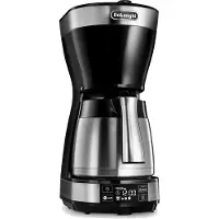 De'Longhi De’Longhi Autentica ICM 16731, Filterkaffeemaschine, 1,25 l, 1200 W, Schwarz, Edelstahl