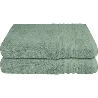 Schiesser Duschtücher "Milano aus 100% Baumwolle mit eleganter Bordüre in Hoch-Tief-Optik", (Set, 2 St., 2er Set Badetücher 70 x 140 cm), Made in Green