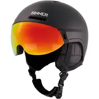 Sinner Skihelm Montblanc Visor Unisex Matte Black-L