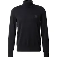 BOSS Rollkragenpullover aus Baumwoll-Mix mit Kaschmir und Logo-Aufnäher Grösse XXL