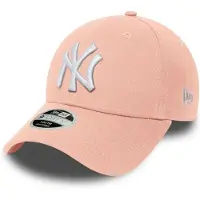 New Era Kappe League Essential 9FORTY New York Yankees Kinder Baby Pink / White