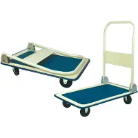 BRÜDER MANNESMANN Plattformwagen 83 x 48 x 74 cm, belastbar 150 kg, Antirutsch-Beschichtung