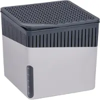 Wenko Raumentfeuchter Cube Grau 1000 g Calciumchlorid Nachfüllbar ohne Strom