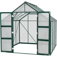 Pergart Vitavia, Aktionsangebot (inkl. 100 Euro Zubehör): Gewächshaus "Domus 6700", smaragd, 6,7 m², 4 mm HKP