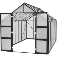 Pergart Vitavia, Gewächshaus "Domus 11500", schwarz, 11,5 m², 6 mm HKP