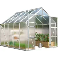 Pergart Vitavia Gewächshaus "Domus 8300" aluminium 8,3 m² 4 mm HKP