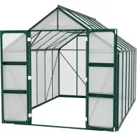 Pergart Vitavia, Aktionsangebot (inkl. 100 Euro Zubehör): Gewächshaus "Domus 9900", smaragd, 9,9 m², 6 mm HKP