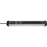Brennenstuhl 1391010620, 3 m, Drinnen, Abgewinkelt, IP20, Aluminium, Schwarz, Silber