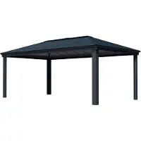 Canopia Aluminium Pavillon Dallas 6100 Grau 612x364x296 cm