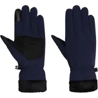 Jack Wolfskin Fleecehandschuhe "HIGHLOFT GLOVE W", Damen, Gr. M (38/40), blau (night, blau), Materialmix, Handschuhe Fleecehandschuhe, Handschuhe, warm, touchscreen-kompatibel