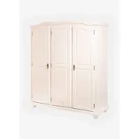 Dmora Mehrzweckschrank Dortmund 150x180 cm Weiß Garderobe