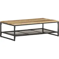 vidaXL Couchtisch 110x60x35 cm Recyceltes Massivholz