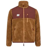 Resterods Fleece Herren mit Panel Reißverschluss Braun