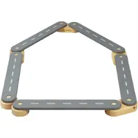 Meowbaby Schwebebalken 5 Teile, Grau