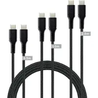 Ginza.se - USB-C auf USB-C Kabelset, schwarz