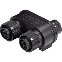 Wieland Electric Wieland 46.050.1253.1 Rundstecker Verteiler Serie (Rundsteckverbinder): RST MINI Gesamtpolzahl: 4