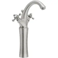 Sapho ANTEA Waschtischarmatur, hoch, mit Ablaufgarnitur, Höhe 300mm, Nickel