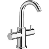Sapho AIRTECH Waschtischarmatur ohne Ablaufgarnitur, 206mm, Chrom