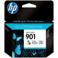 HP 901 Cyan/Magenta/Gelb Original Druckerpatrone, Standardertrag, Cyan, Magenta, Gelb, Tinte auf Farbstoffbasis, 9 ml, 1 Stück(e), 360 Seiten