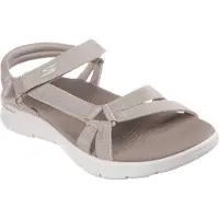 SKECHERS GO WALK FLEX SANDAL HellBraun