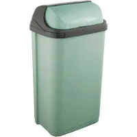 Keeeper Abfallbehälter mit Rolldeckel 50 l, 39 x 29,5 x 67,5 cm, Rasmus, Grün (Nordic Green)