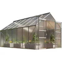 Pergart Vitavia, Aktionsangebot (inkl. 100 Euro Zubehör): Gewächshaus "Mars 11500", aluminium eloxiert, 11,5 m², 6 mm HKP