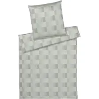 Elegante Mako-Satin Bettwäsche Piazza natur 135x200 cm + 80x80 cm