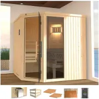 Weka Sauna "Varberg 3" 7,5 kW Ofen mit ext. Steuerung