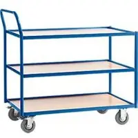 ROLLCART Tischwagen, 3 Etagen, L 790 x B 490 mm
