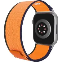 JCPAL FlexLoop Band for Apple Watch 1st-9th gen, SE 1-2nd gen (38/40/41mm), S10 (42mm) - Orange/Green