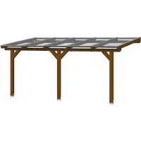 Skanholz Terrassendach "Andria", Leimholz