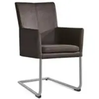 Niehoff Colorado Schwingstuhl AL 642, Rundstahl, Microfaser Atlantis anthrazit